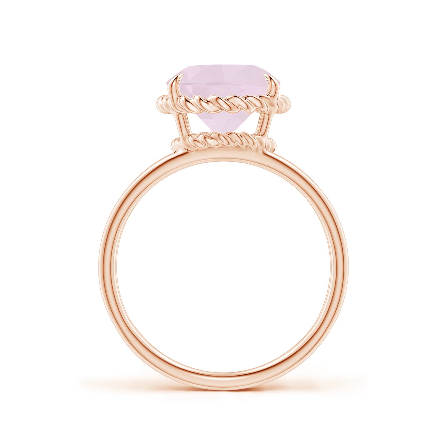 A - Rose Quartz / 3.25 CT / 14 KT Rose Gold