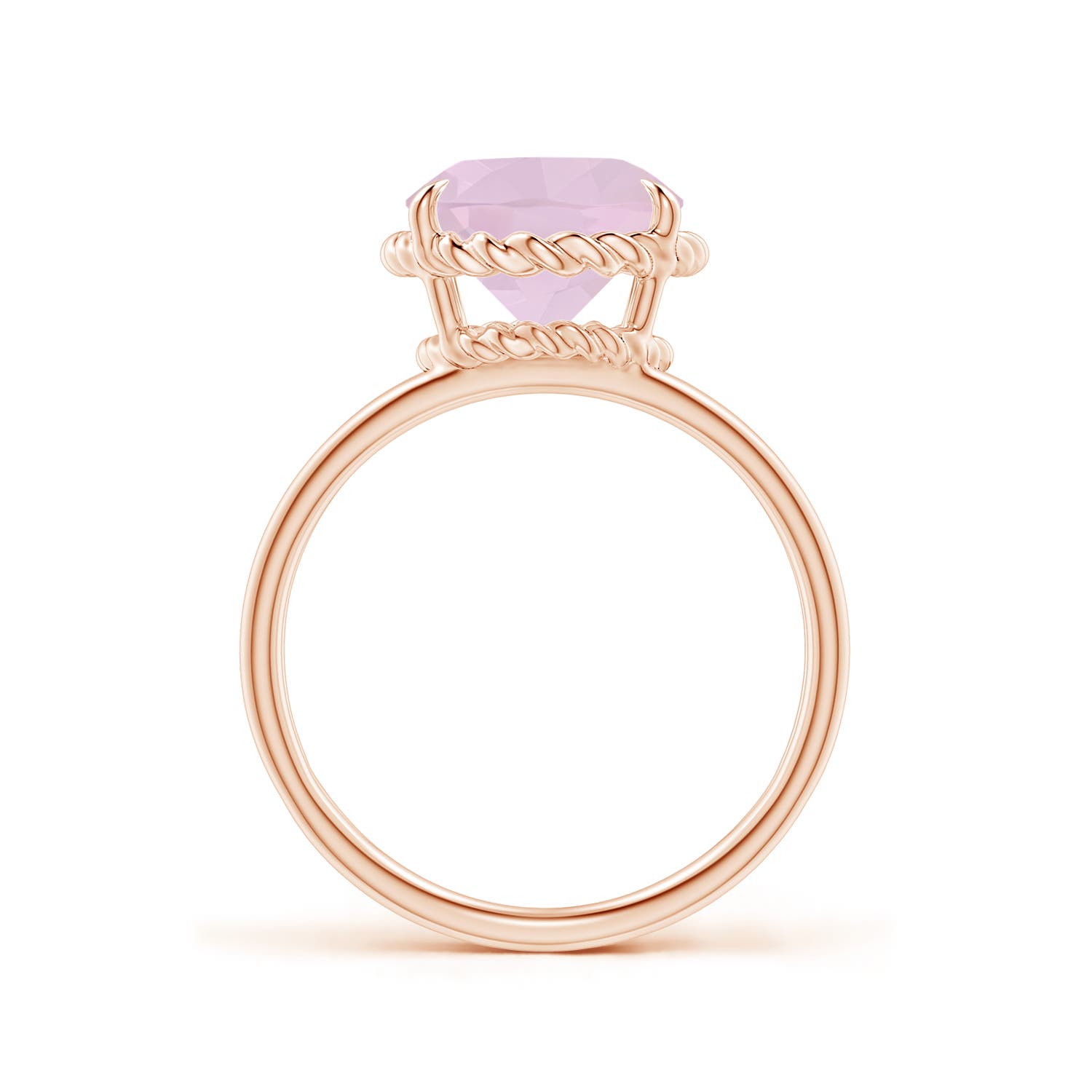 AA - Rose Quartz / 3.25 CT / 14 KT Rose Gold