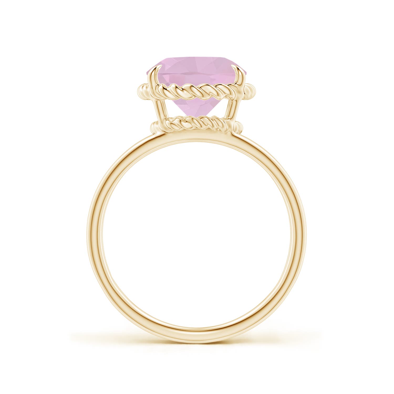 AAA - Rose Quartz / 3.25 CT / 14 KT Yellow Gold