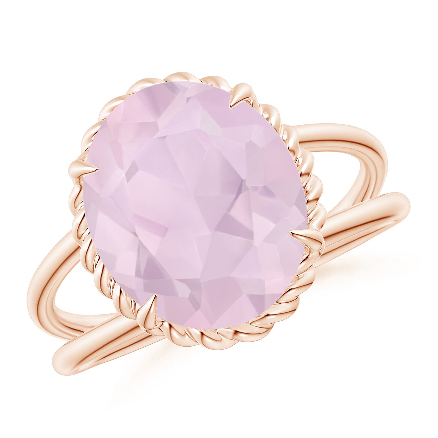 AA - Rose Quartz / 3.8 CT / 14 KT Rose Gold