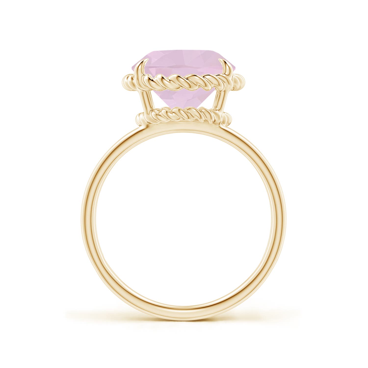 AA - Rose Quartz / 3.8 CT / 14 KT Yellow Gold