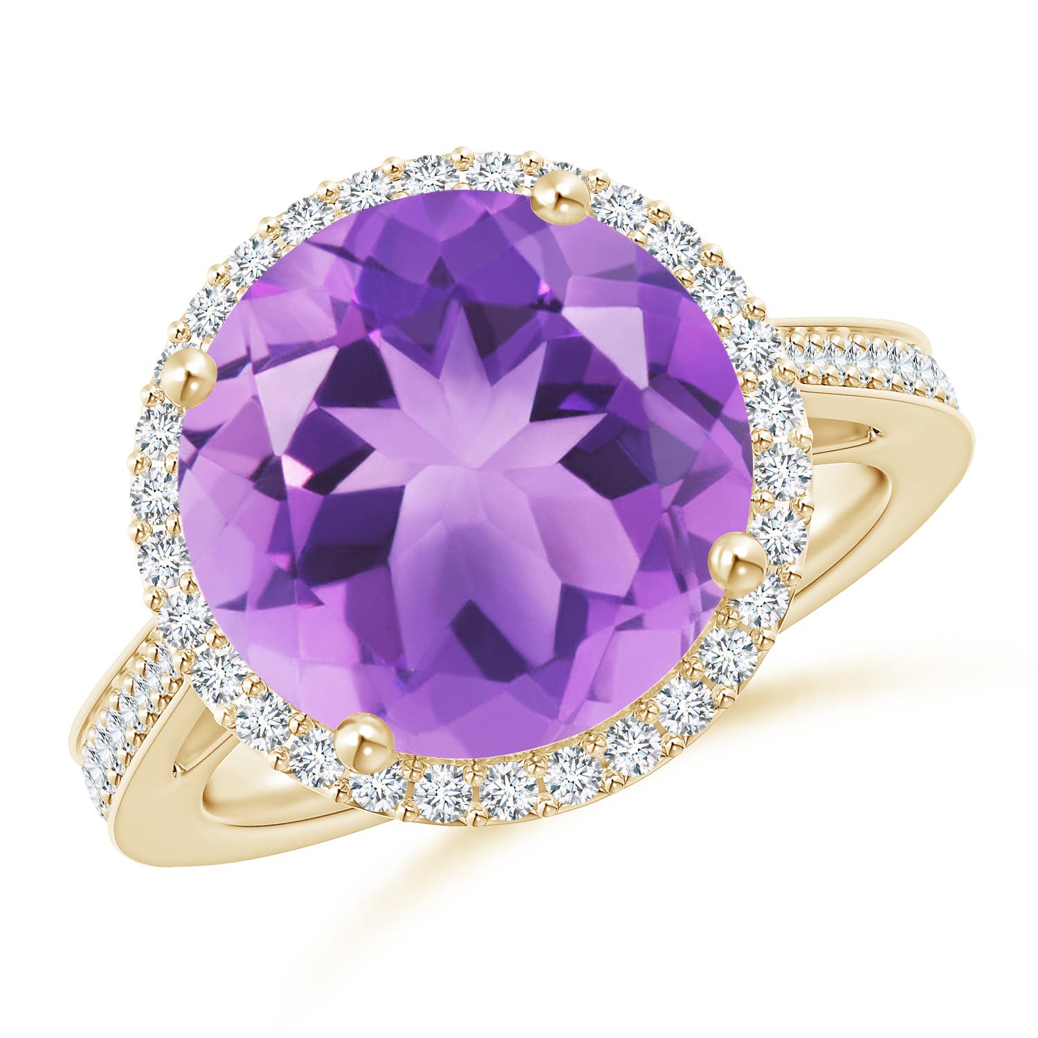 A - Amethyst / 5.94 CT / 14 KT Yellow Gold