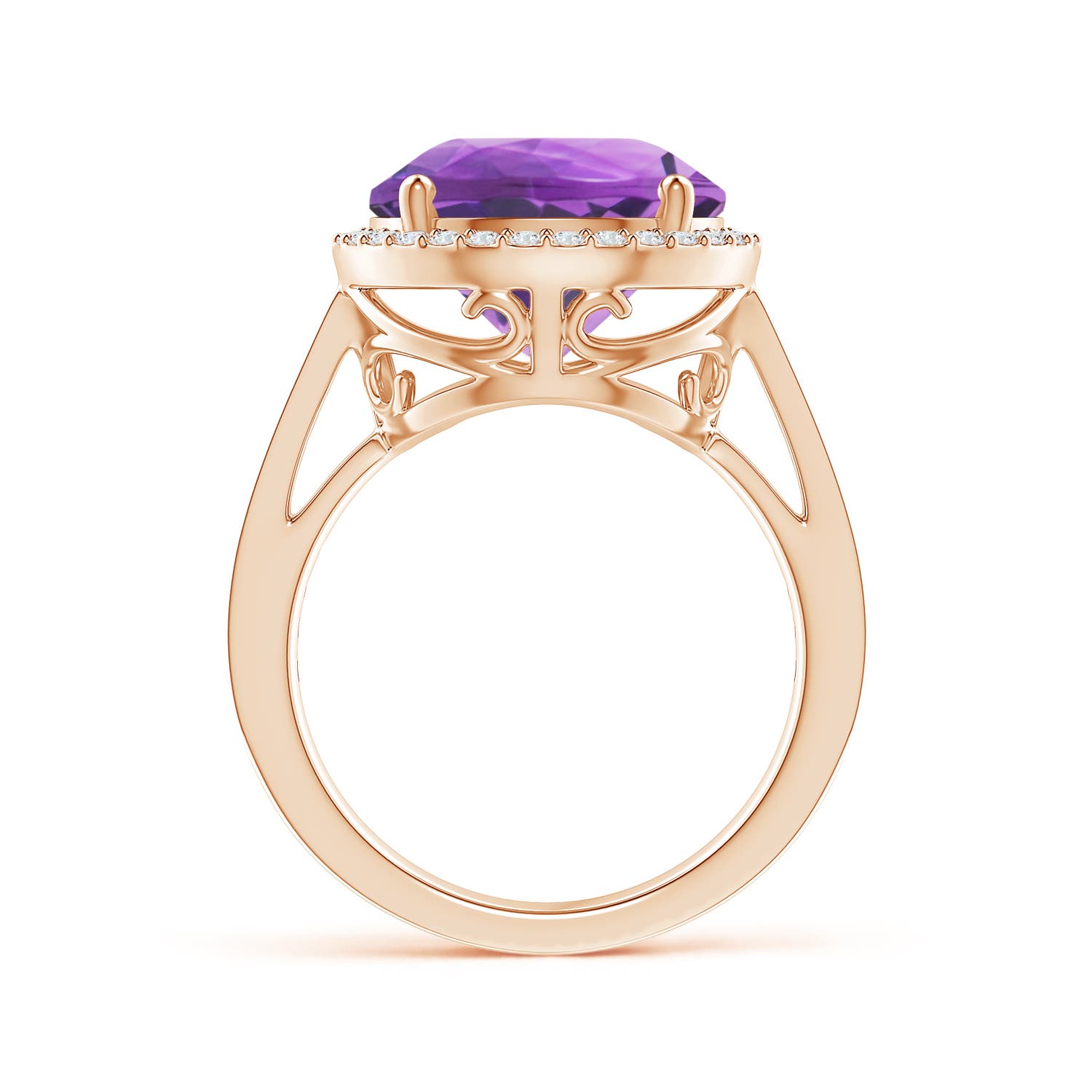 AA - Amethyst / 5.94 CT / 14 KT Rose Gold