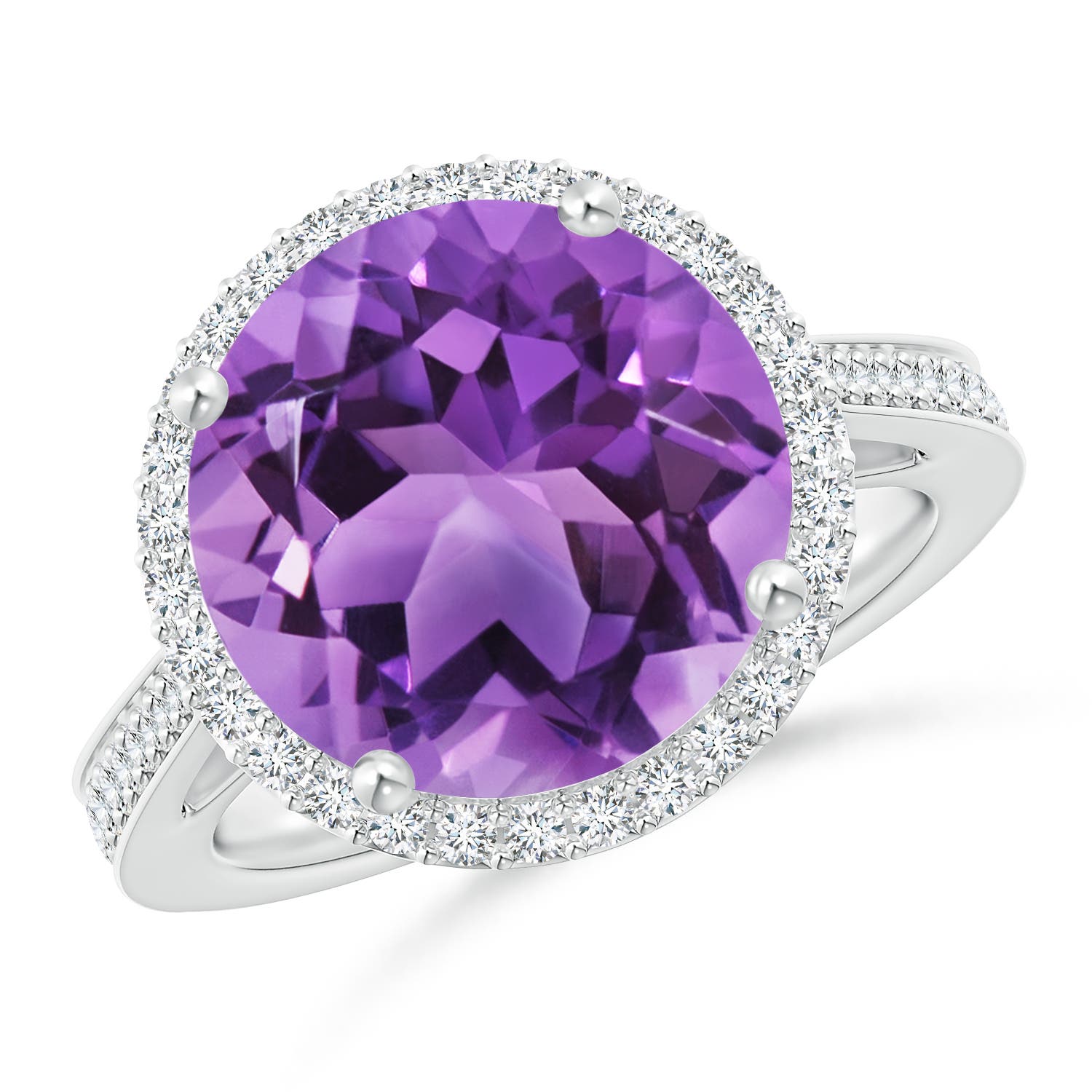 AA - Amethyst / 5.94 CT / 14 KT White Gold