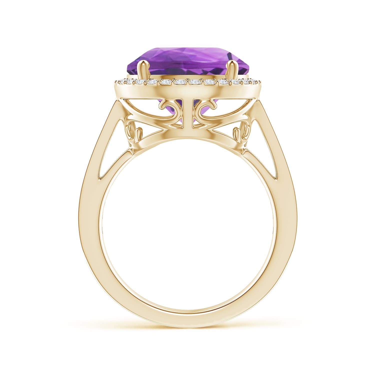 AA - Amethyst / 5.94 CT / 14 KT Yellow Gold