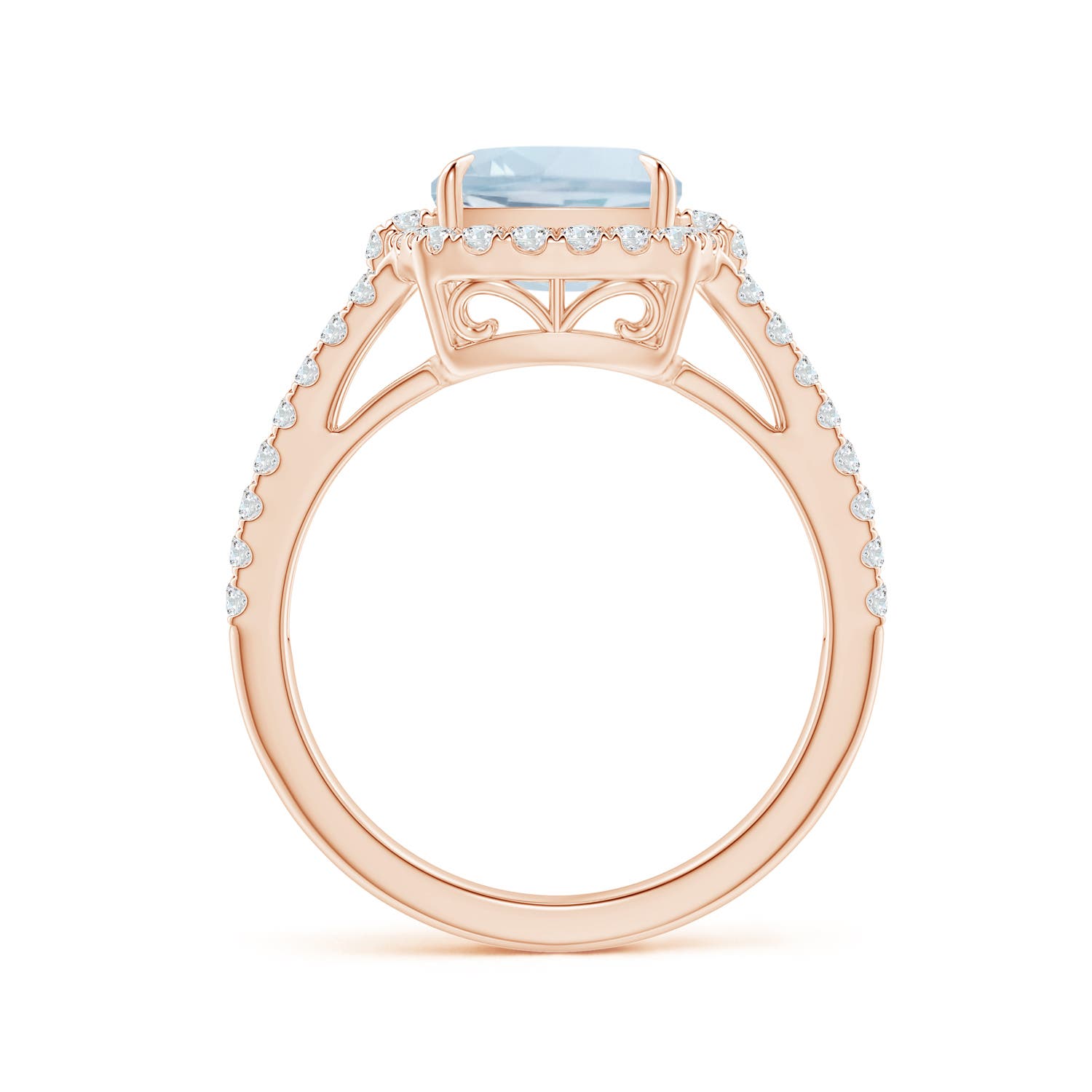 A - Aquamarine / 3.03 CT / 14 KT Rose Gold