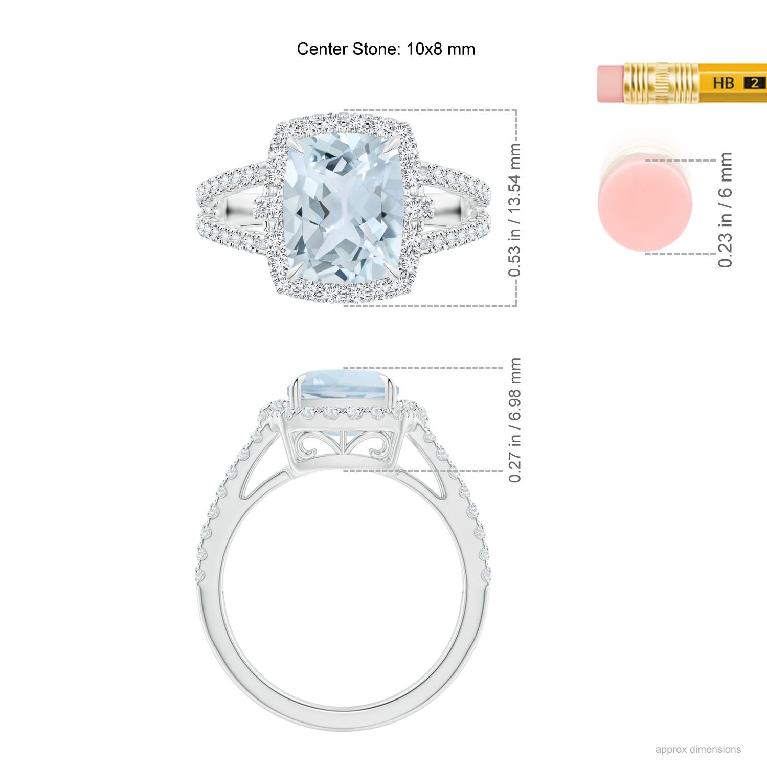 A - Aquamarine / 3.03 CT / 14 KT White Gold