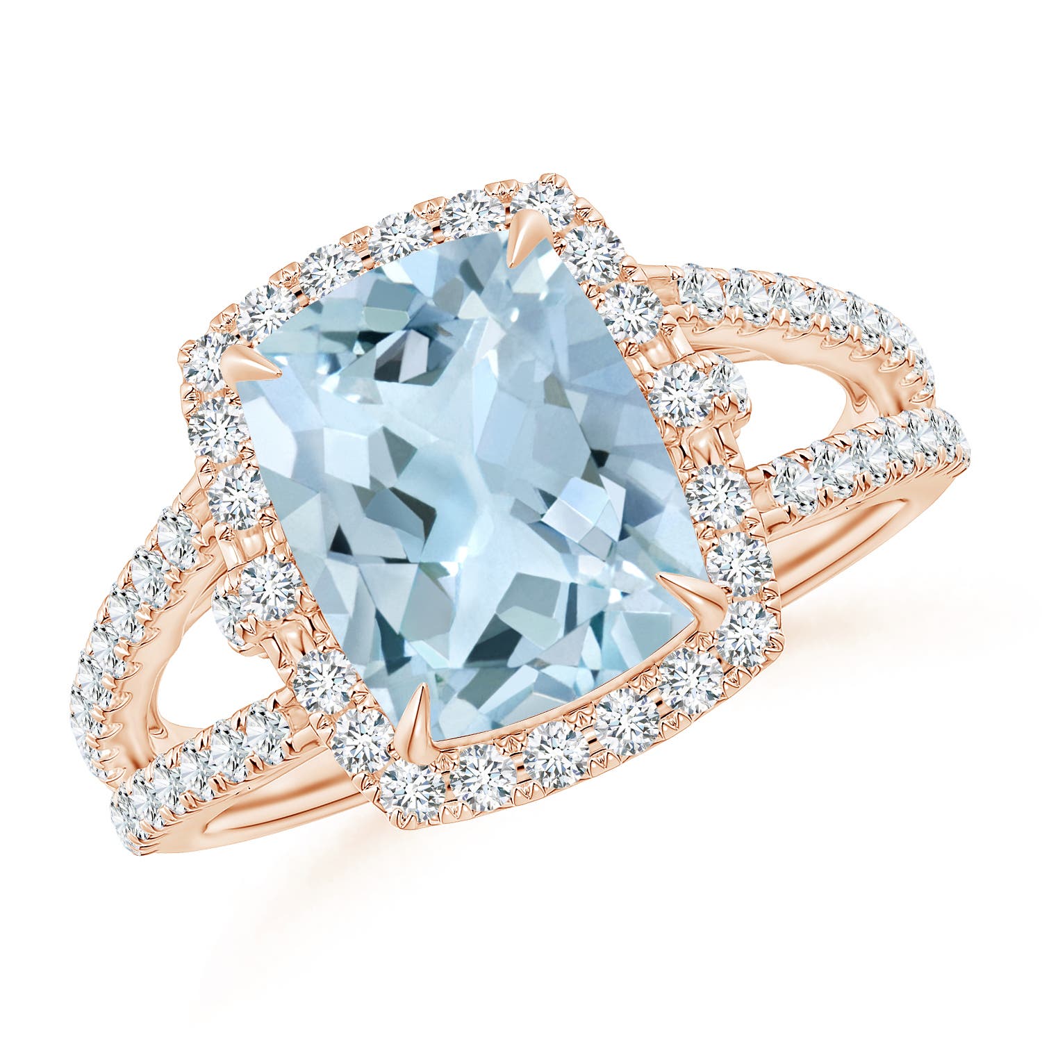 AA - Aquamarine / 3.03 CT / 14 KT Rose Gold