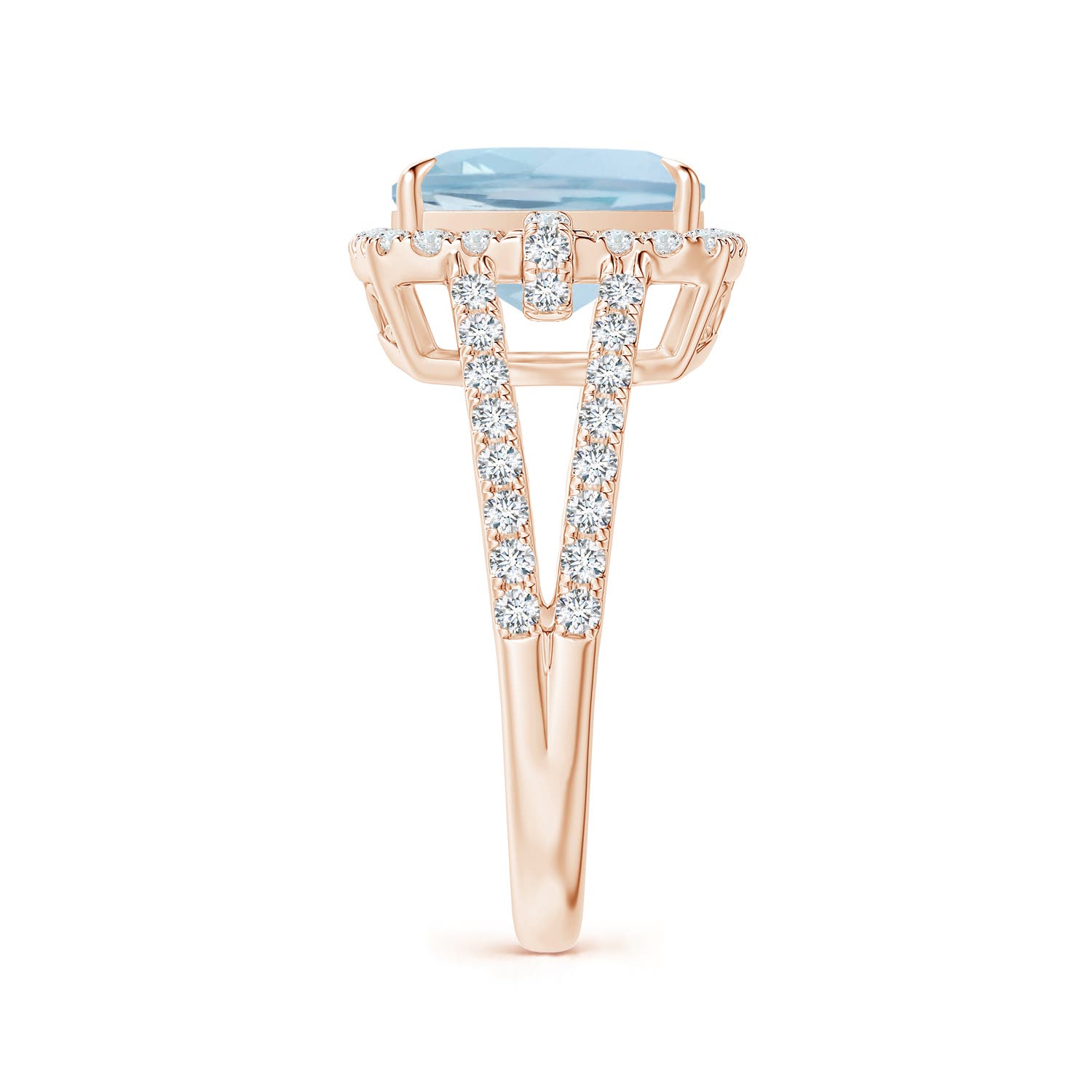 AA - Aquamarine / 3.03 CT / 14 KT Rose Gold