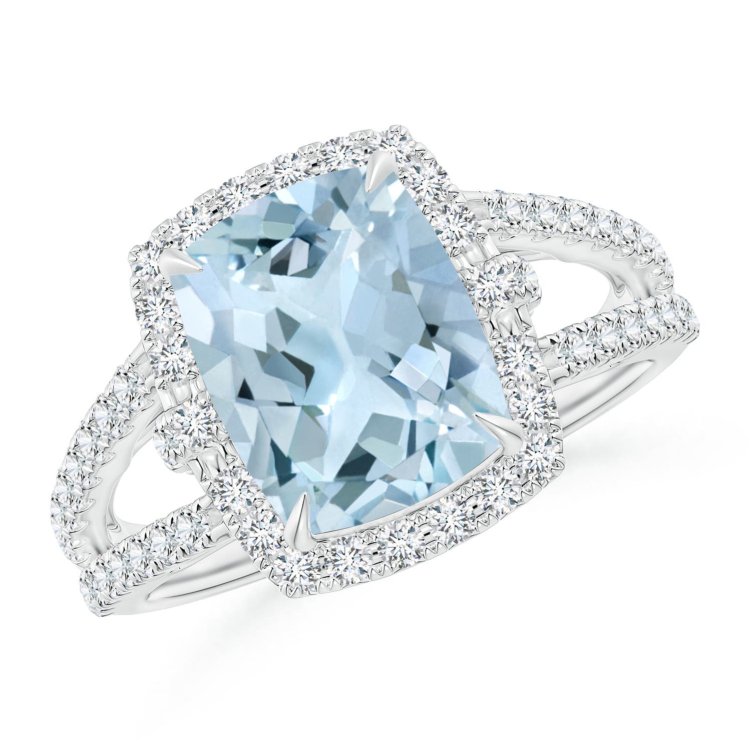 AA - Aquamarine / 3.03 CT / 14 KT White Gold