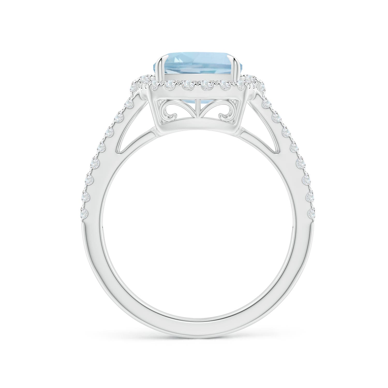 AA - Aquamarine / 3.03 CT / 14 KT White Gold