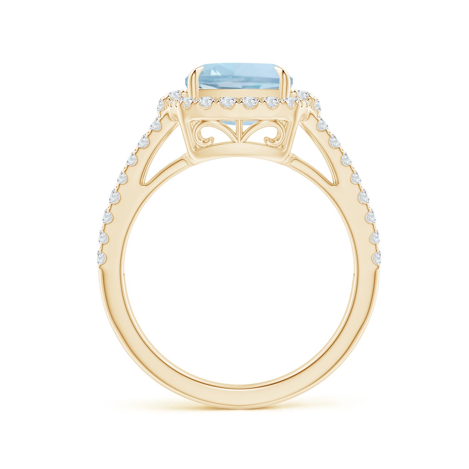 AA - Aquamarine / 3.03 CT / 14 KT Yellow Gold