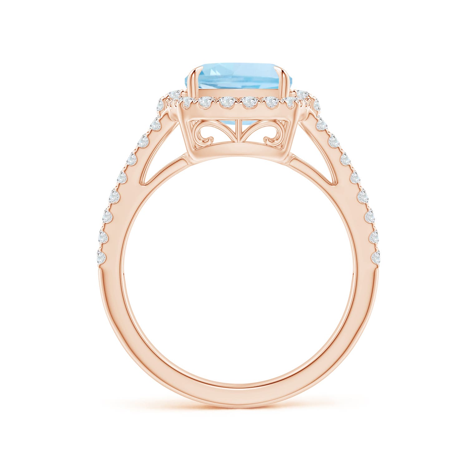 AAA - Aquamarine / 3.03 CT / 14 KT Rose Gold