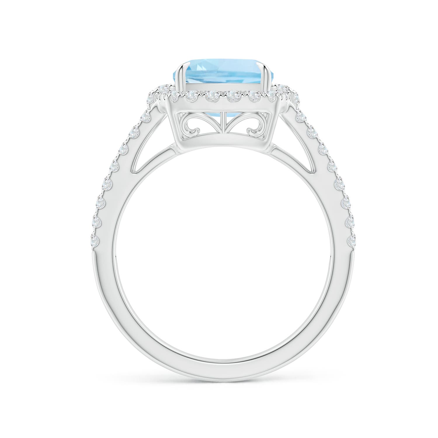 AAA - Aquamarine / 3.03 CT / 14 KT White Gold