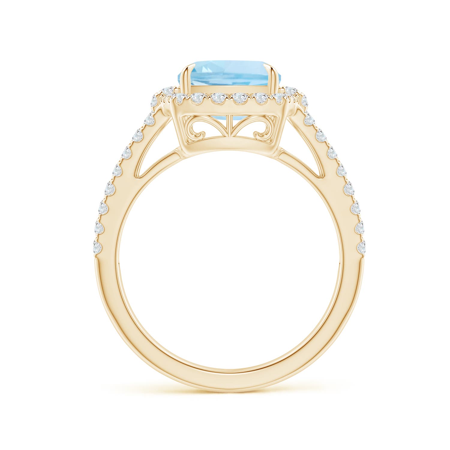 AAA - Aquamarine / 3.03 CT / 14 KT Yellow Gold