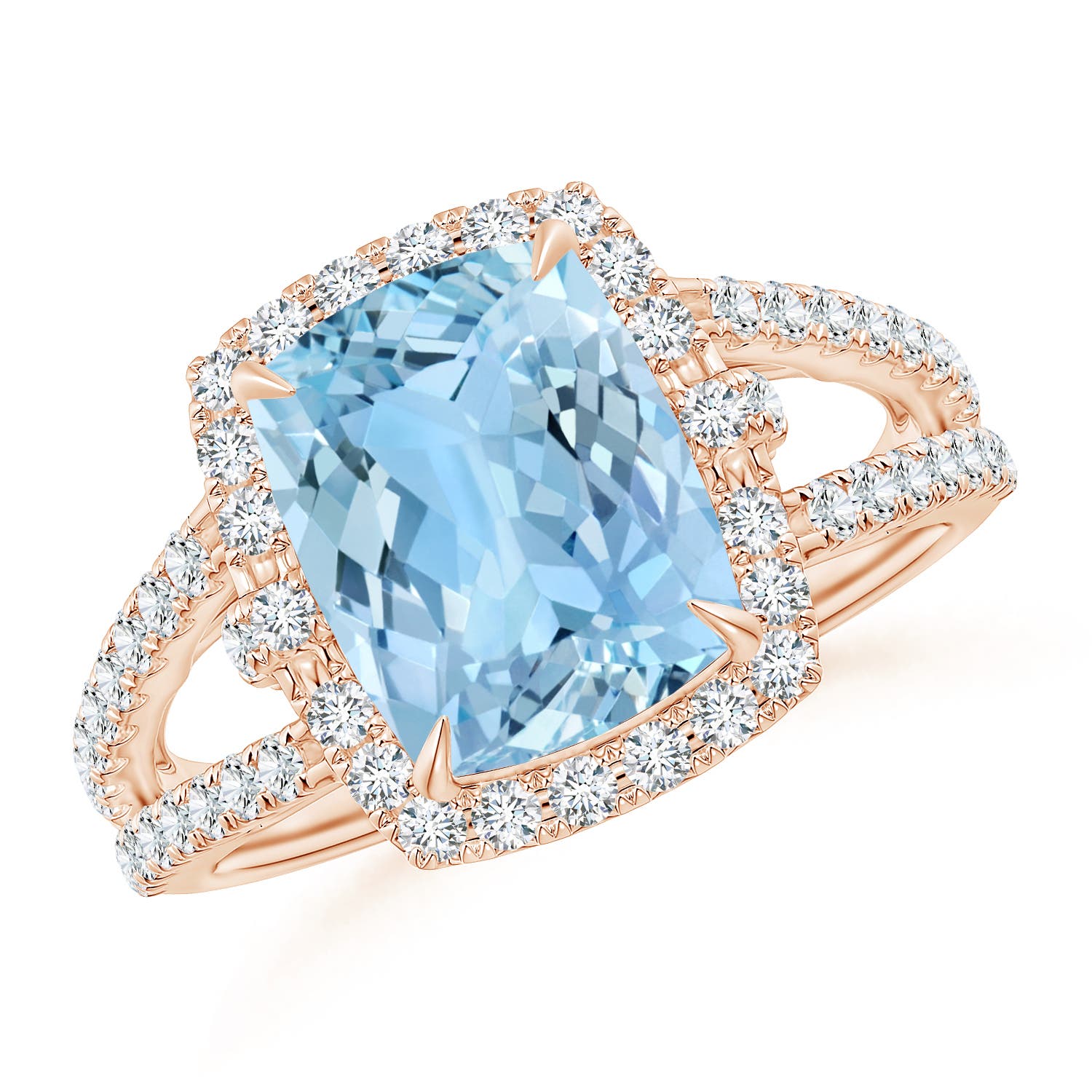 AAAA - Aquamarine / 3.03 CT / 14 KT Rose Gold