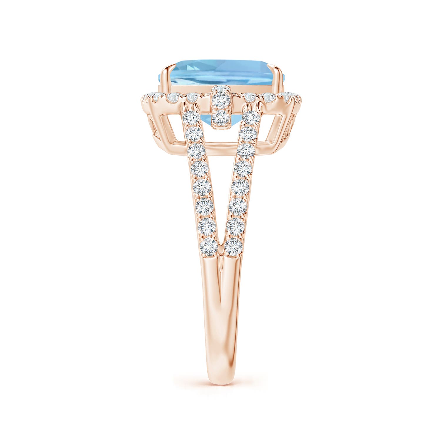 AAAA - Aquamarine / 3.03 CT / 14 KT Rose Gold