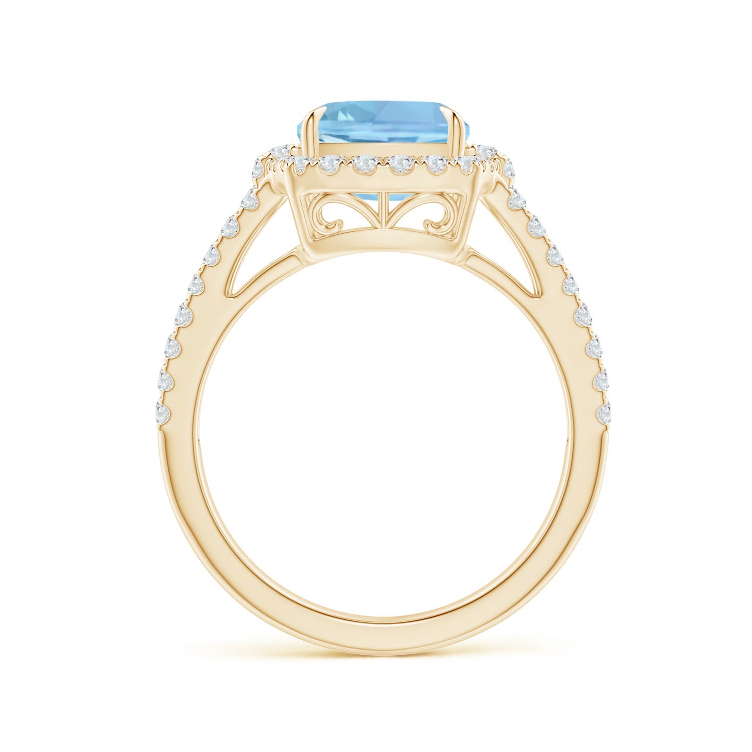 AAAA - Aquamarine / 3.03 CT / 14 KT Yellow Gold