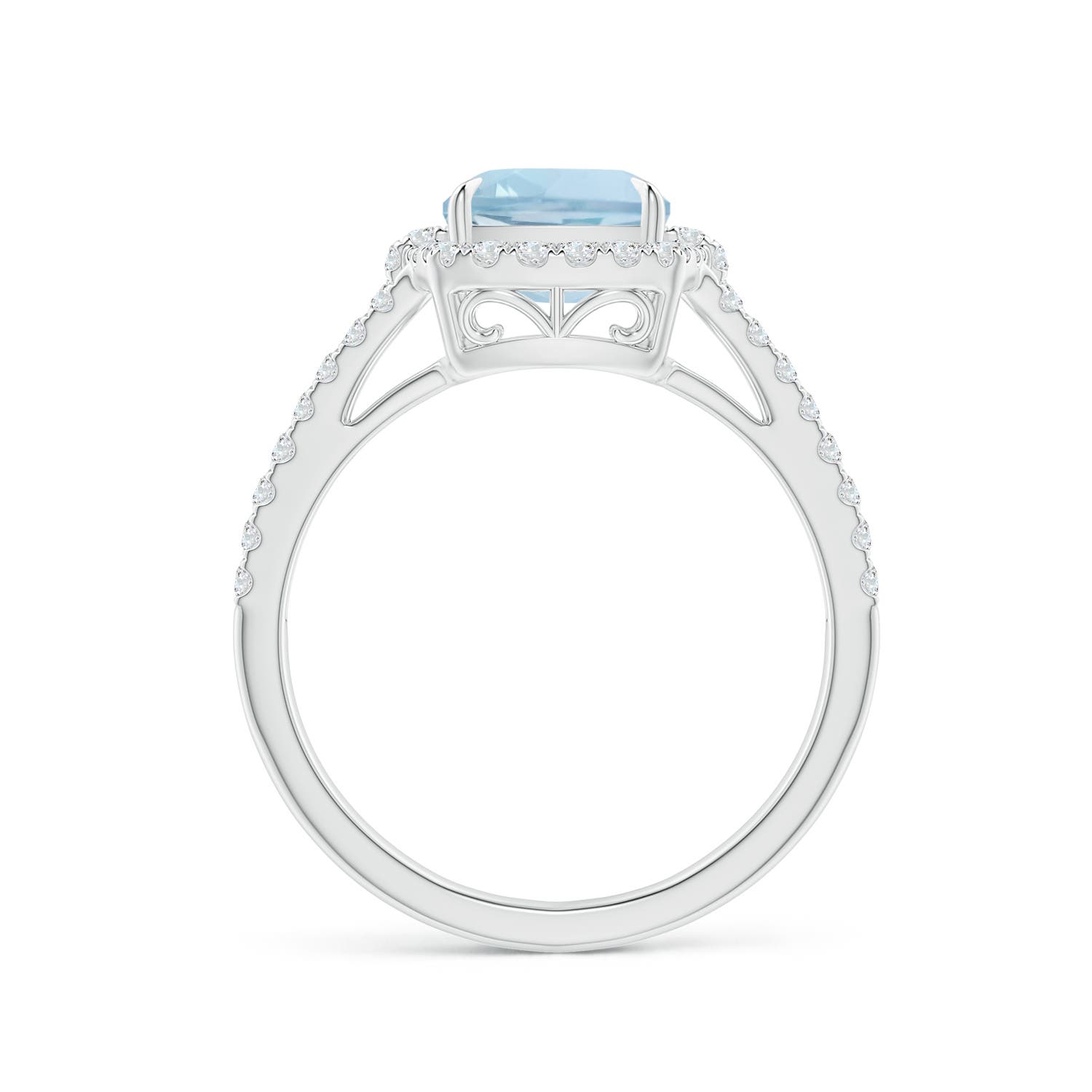 AA - Aquamarine / 2.31 CT / 14 KT White Gold