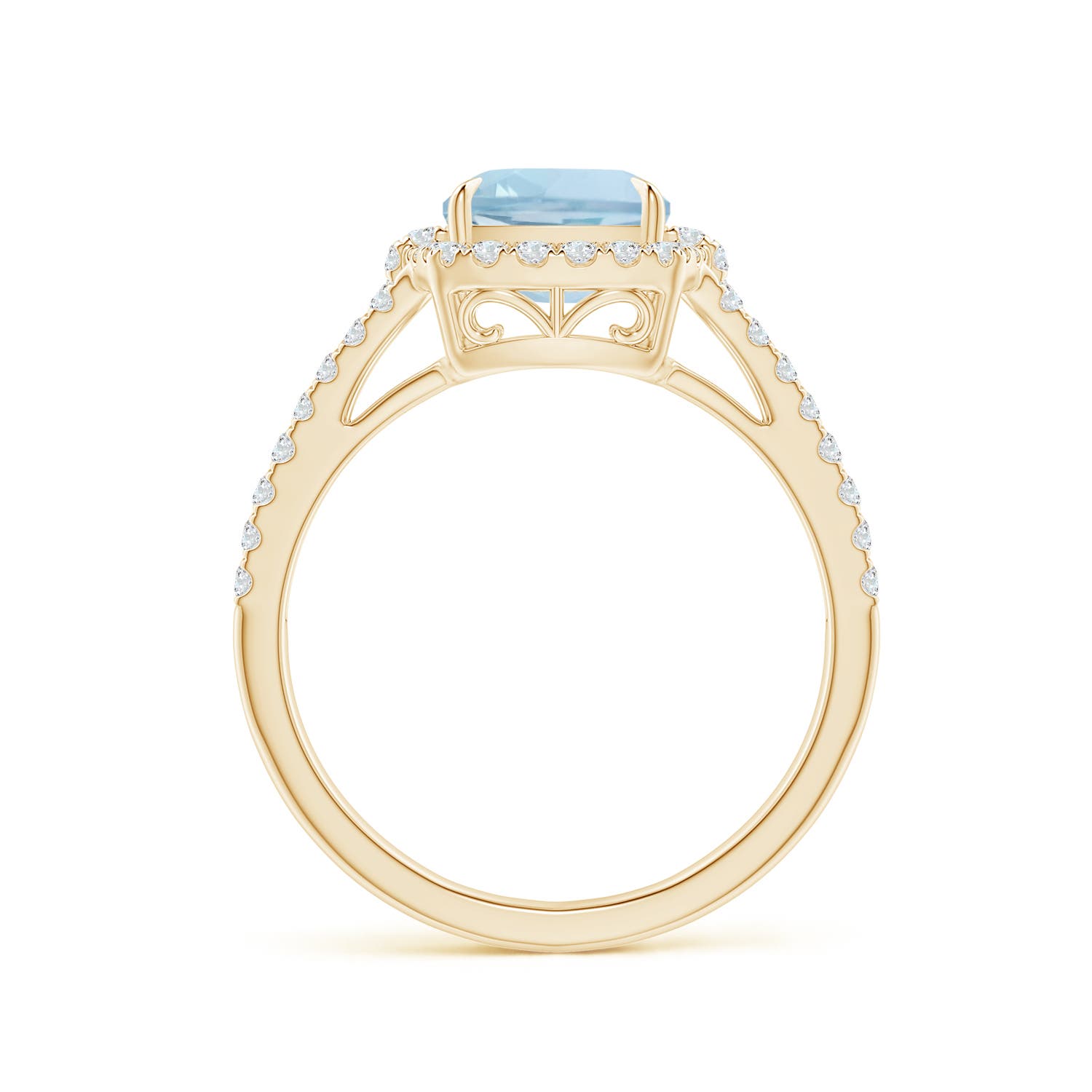 AA - Aquamarine / 2.31 CT / 14 KT Yellow Gold