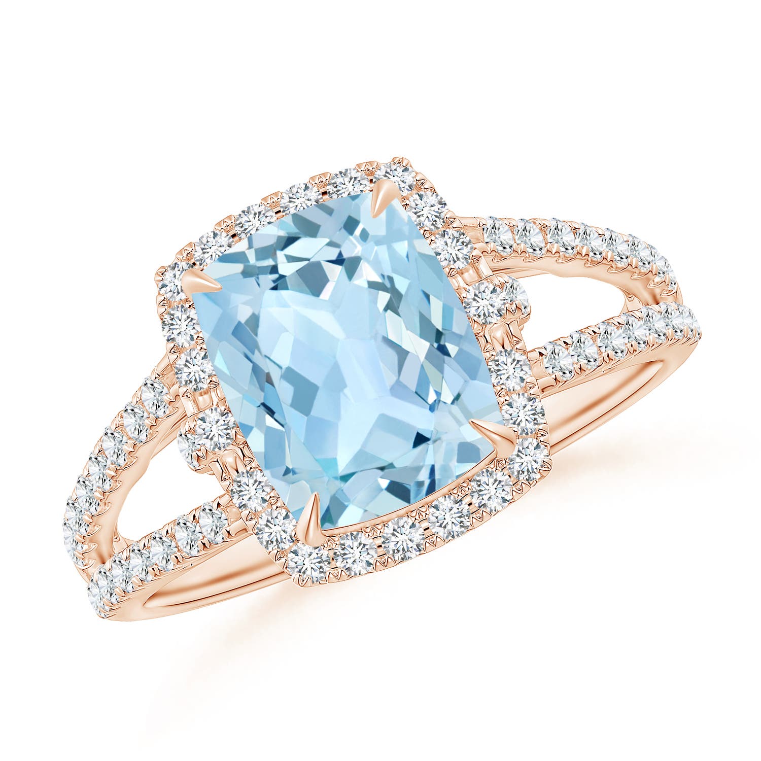 AAA - Aquamarine / 2.31 CT / 14 KT Rose Gold