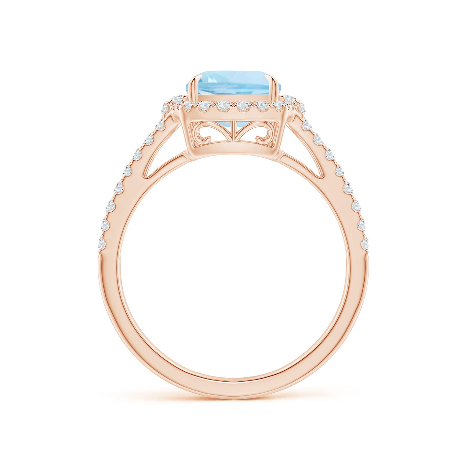 AAA - Aquamarine / 2.31 CT / 14 KT Rose Gold