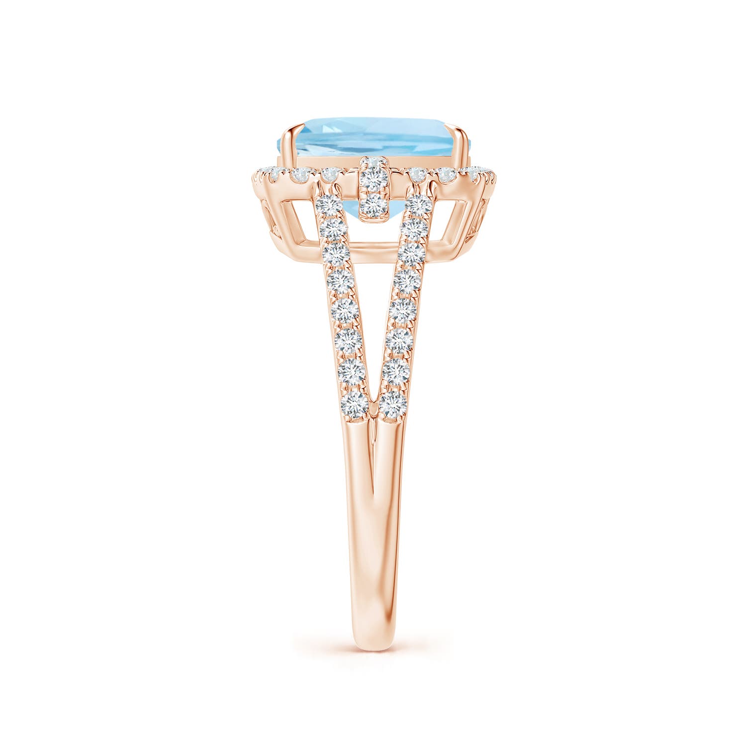 AAA - Aquamarine / 2.31 CT / 14 KT Rose Gold