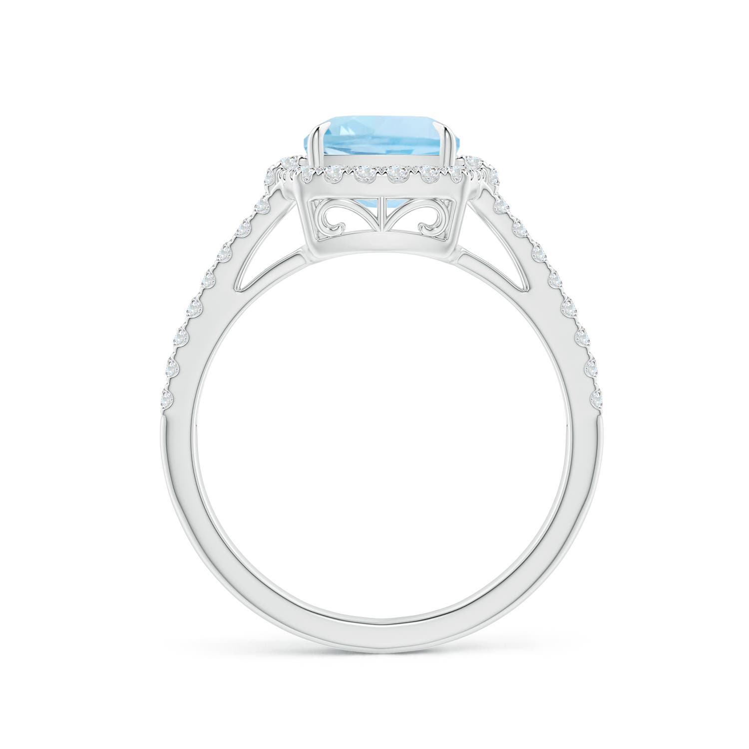 AAA - Aquamarine / 2.31 CT / 14 KT White Gold