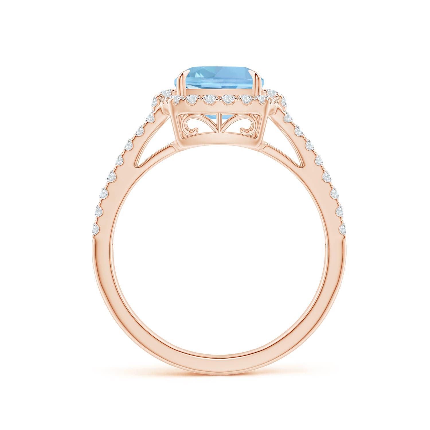 AAAA - Aquamarine / 2.31 CT / 14 KT Rose Gold