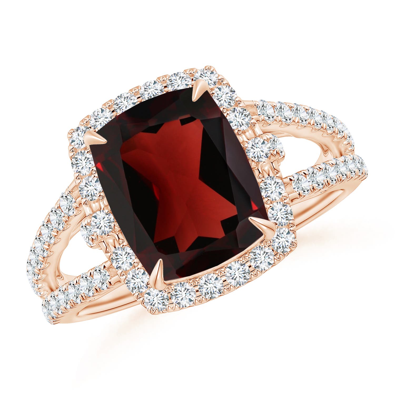 AA - Garnet / 3.93 CT / 14 KT Rose Gold