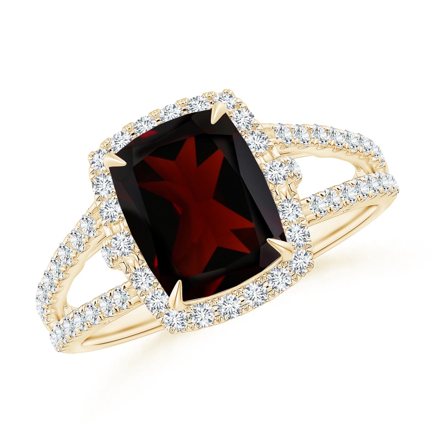 A - Garnet / 3.36 CT / 14 KT Yellow Gold