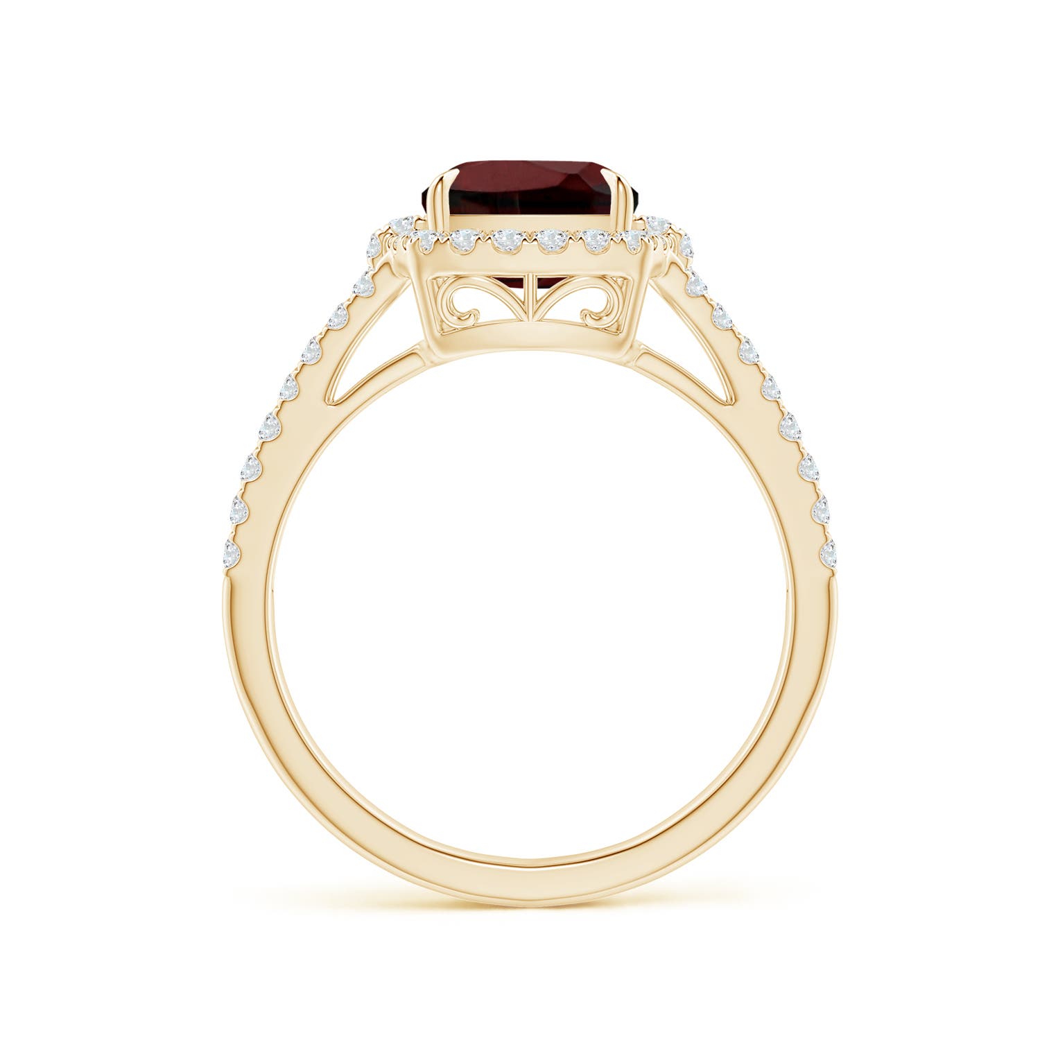 AA - Garnet / 3.36 CT / 14 KT Yellow Gold