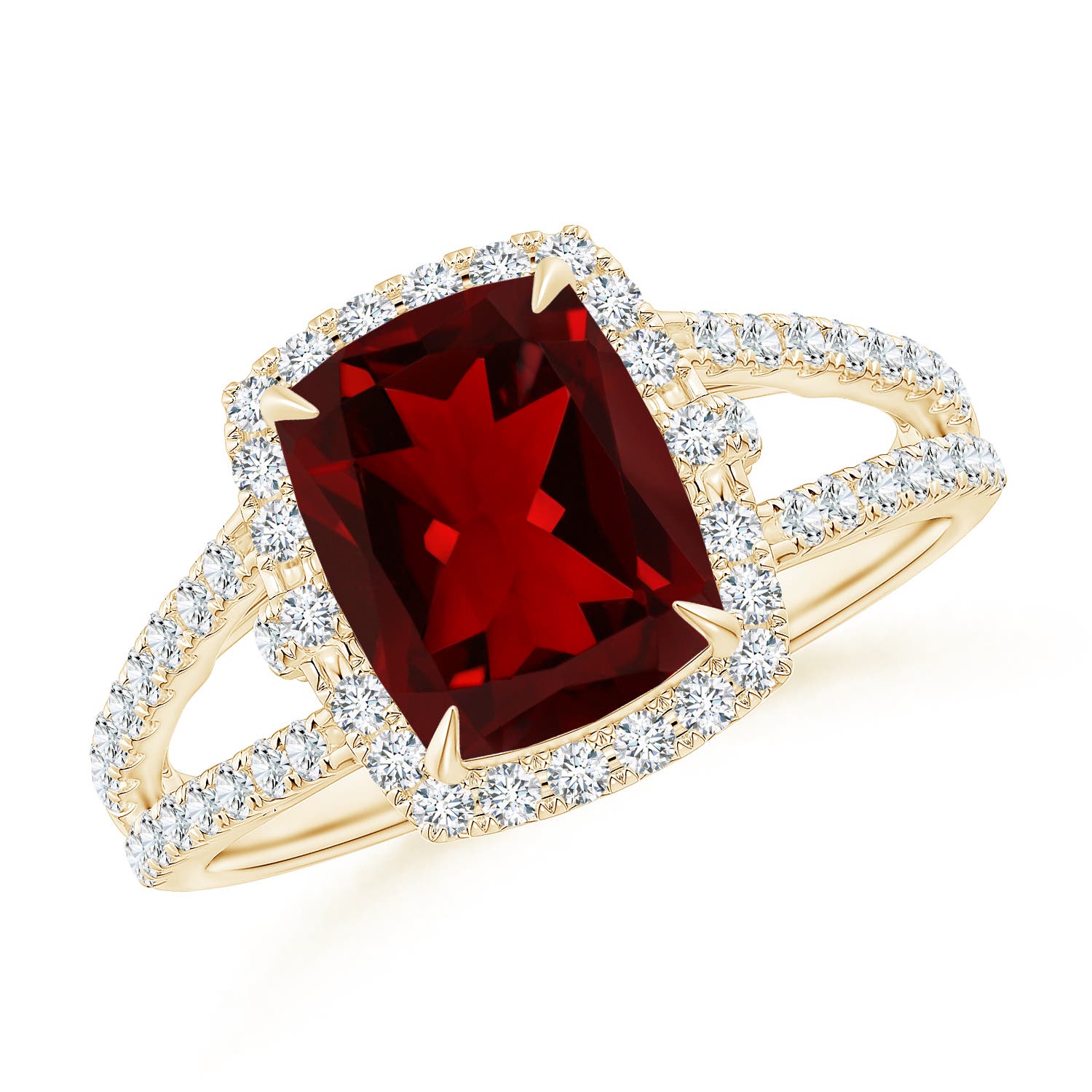 AAAA - Garnet / 3.36 CT / 14 KT Yellow Gold