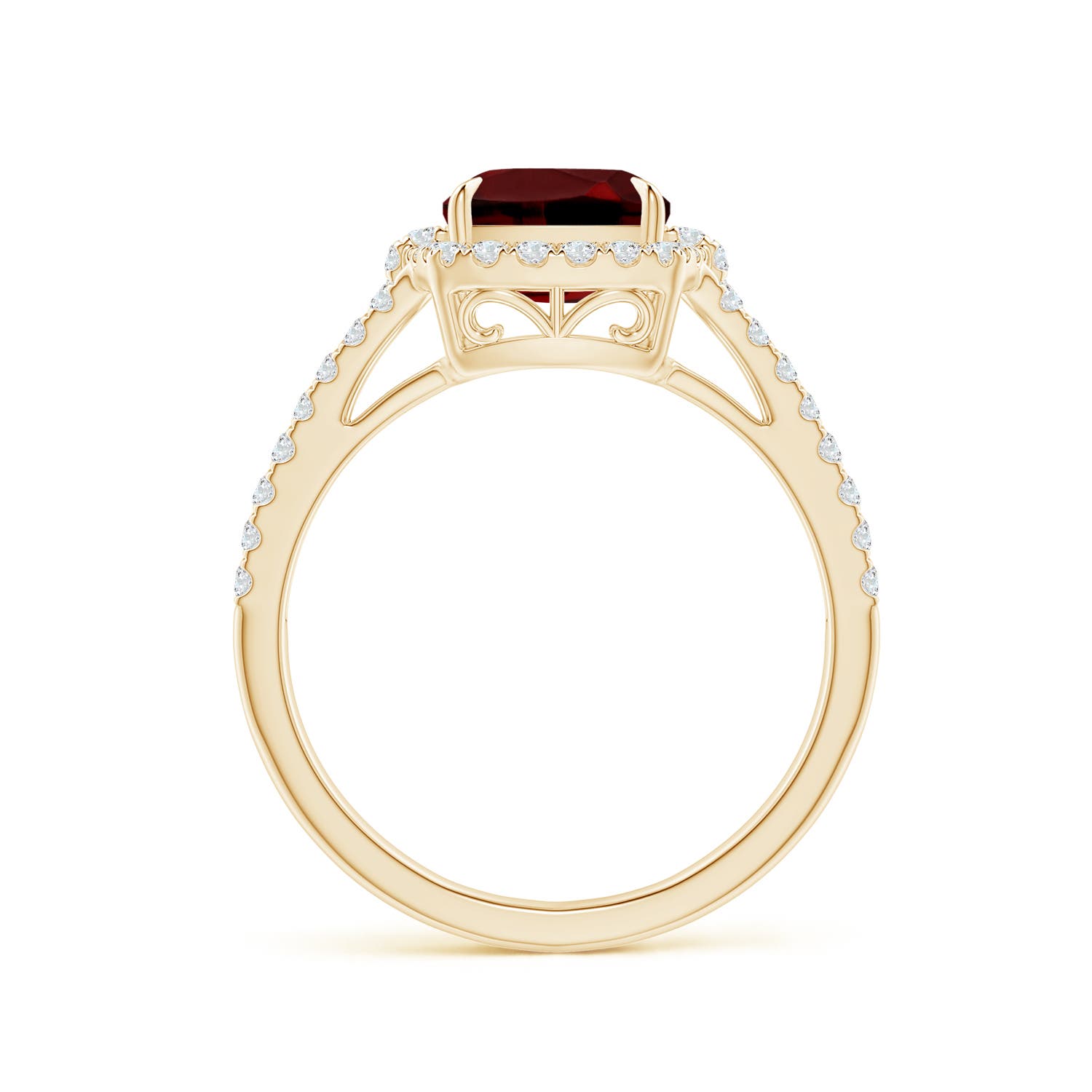 AAAA - Garnet / 3.36 CT / 14 KT Yellow Gold