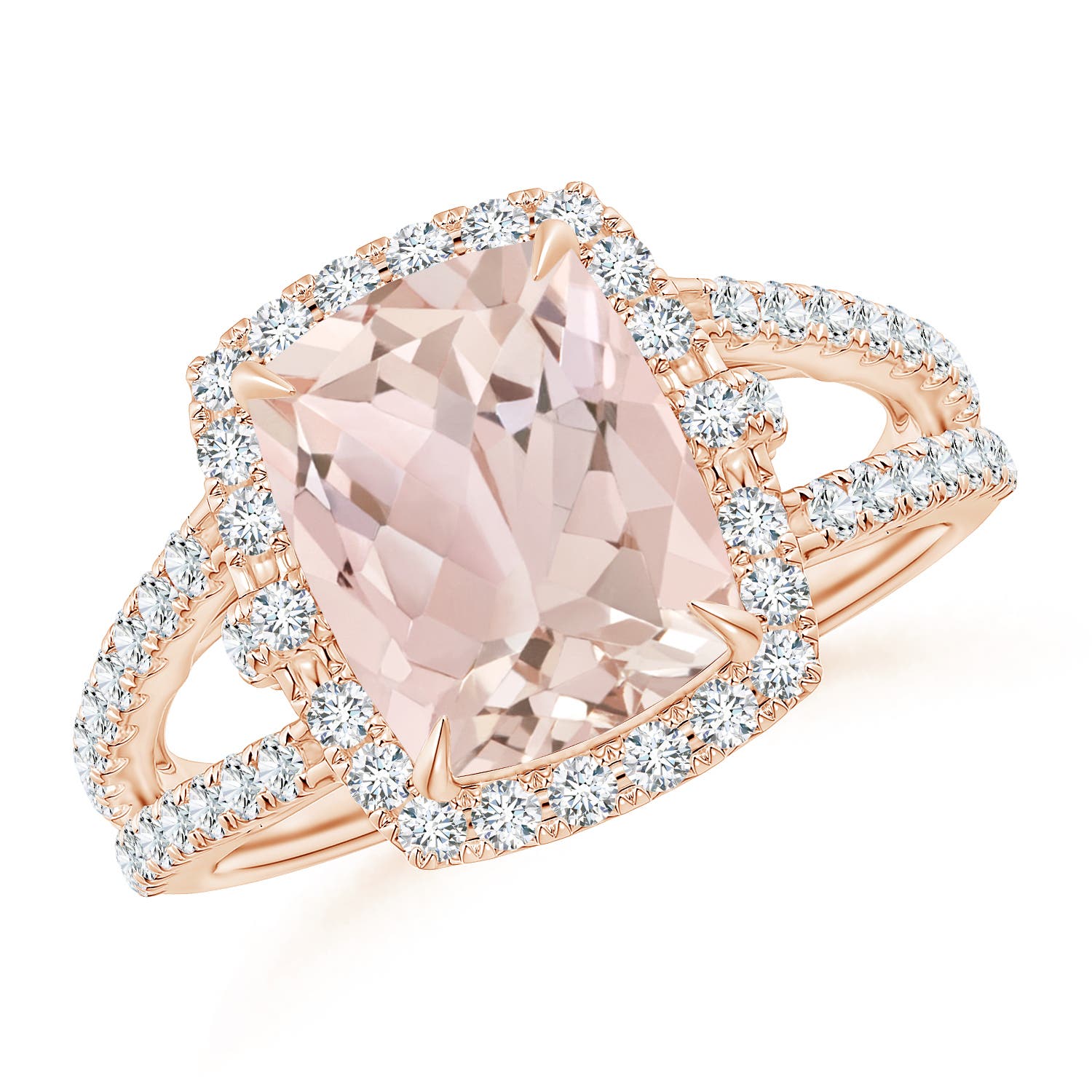 A - Morganite / 3.28 CT / 14 KT Rose Gold