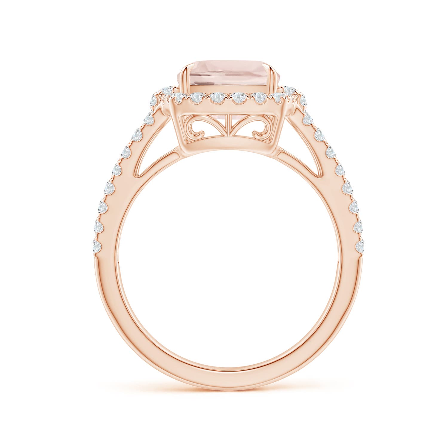 A - Morganite / 3.28 CT / 14 KT Rose Gold