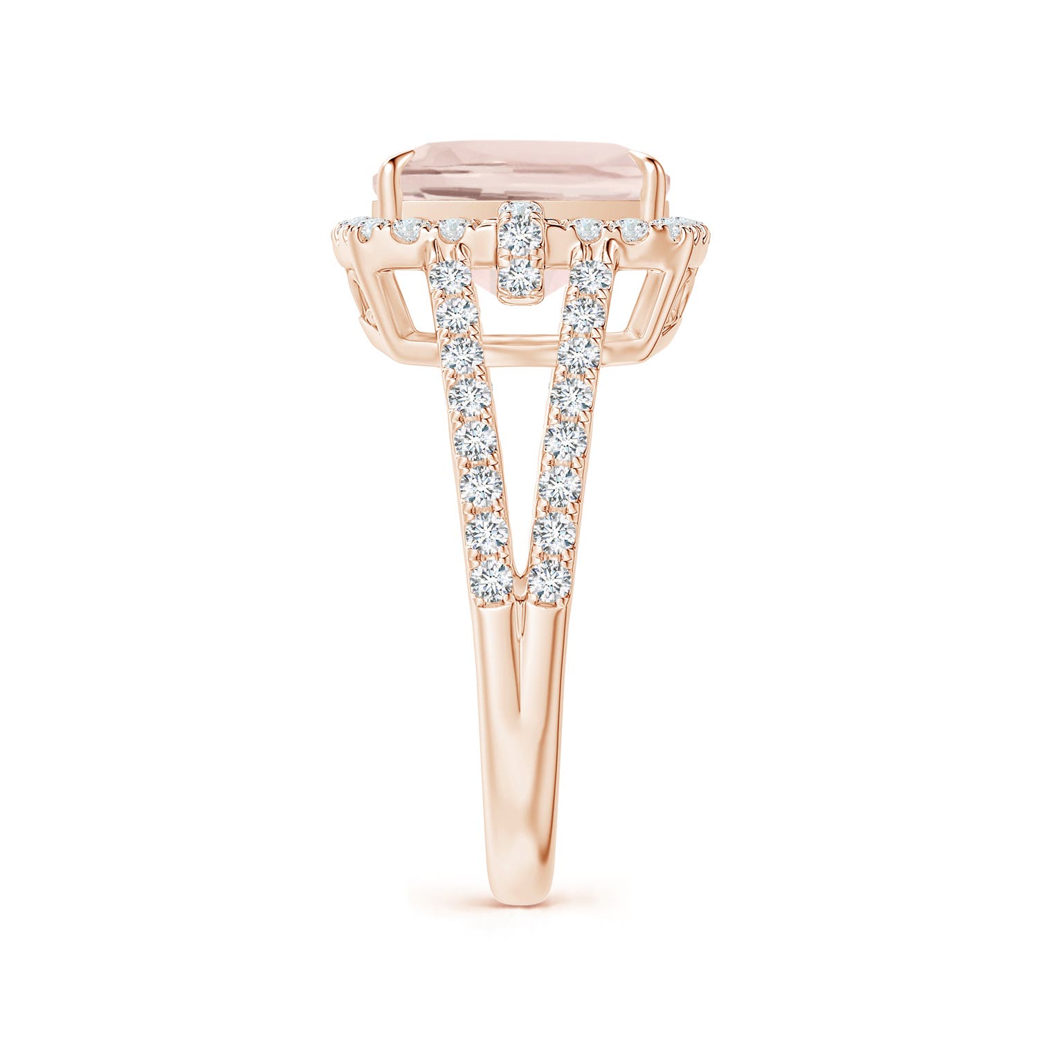 A - Morganite / 3.28 CT / 14 KT Rose Gold