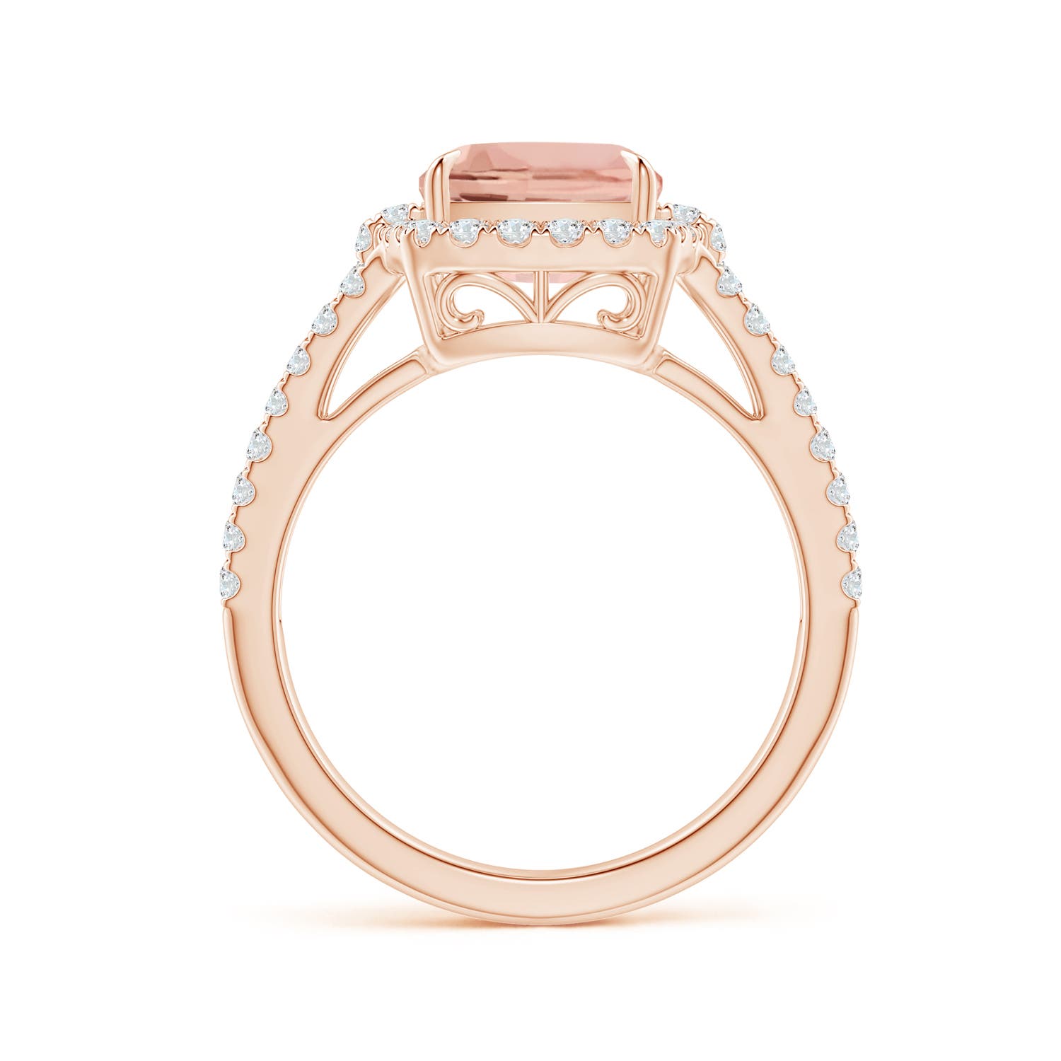 AAAA - Morganite / 3.28 CT / 14 KT Rose Gold