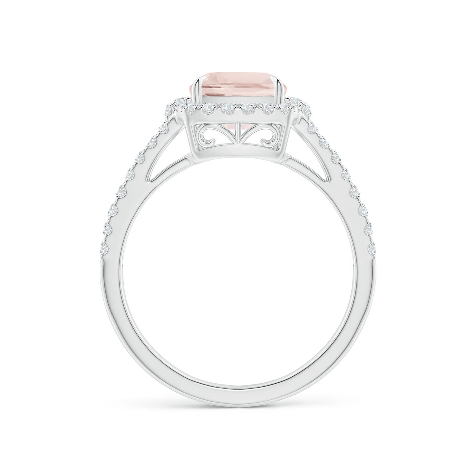 A - Morganite / 2.26 CT / 14 KT White Gold