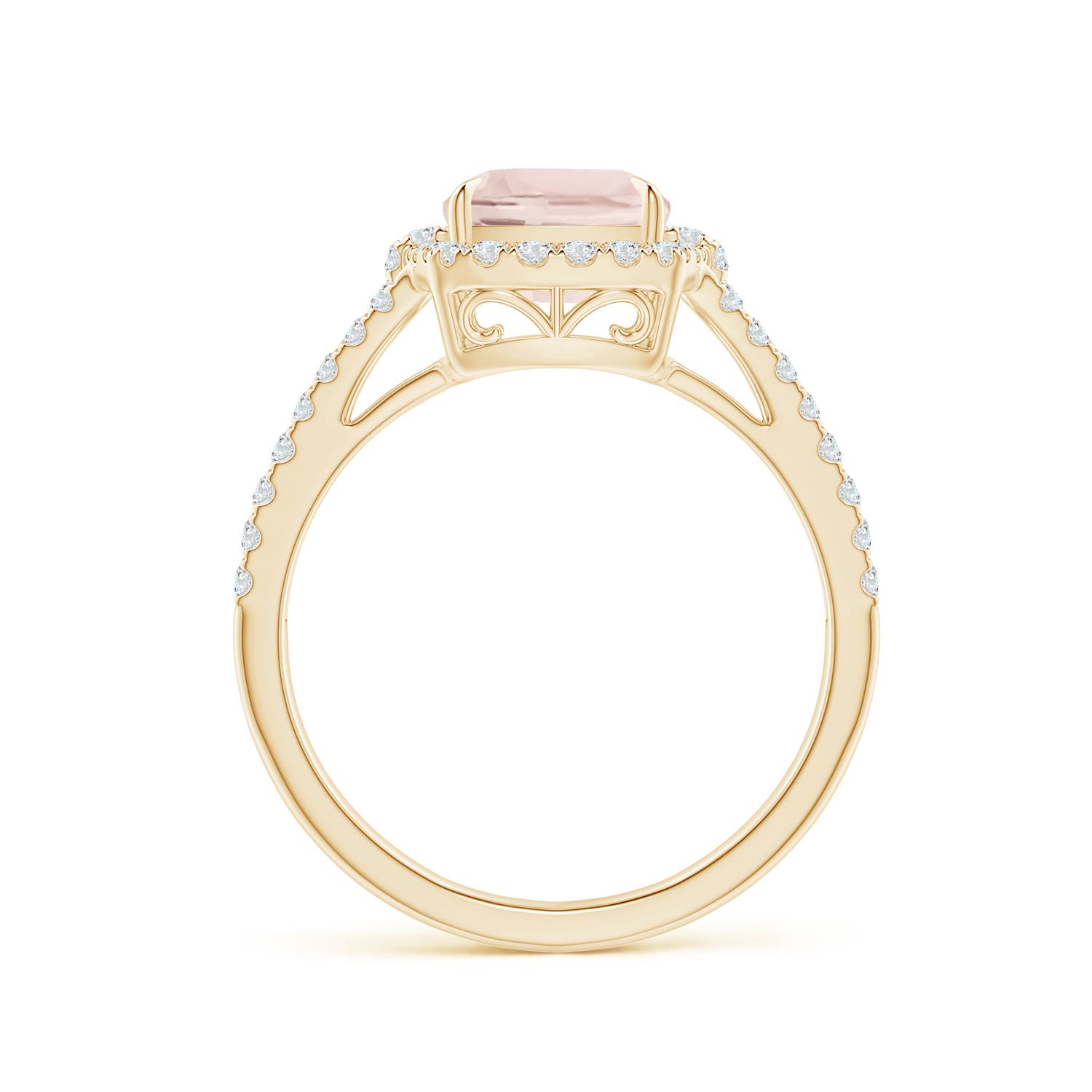 A - Morganite / 2.26 CT / 14 KT Yellow Gold