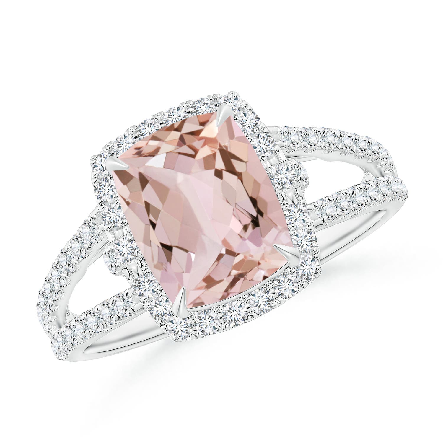 AA - Morganite / 2.26 CT / 14 KT White Gold