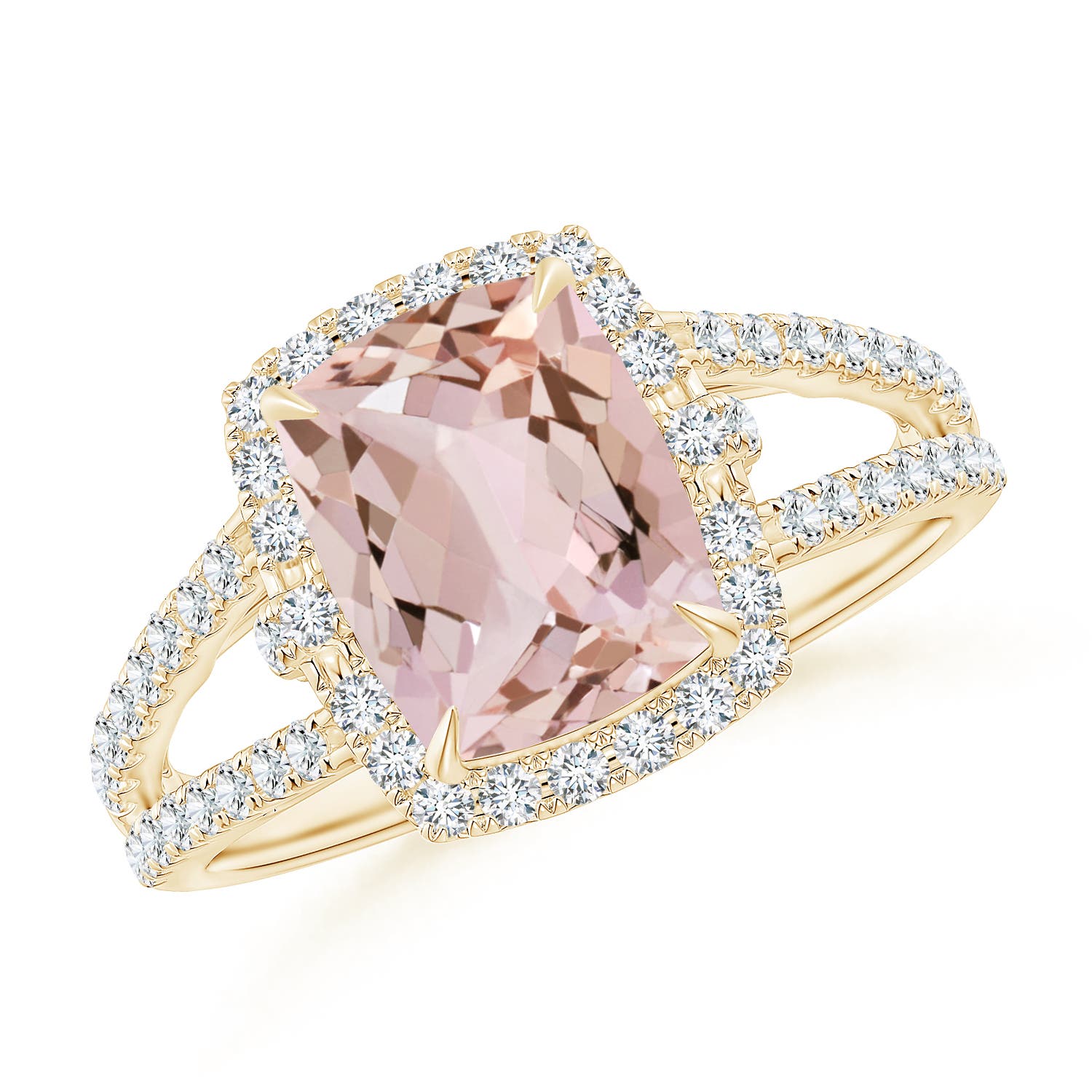 AA - Morganite / 2.26 CT / 14 KT Yellow Gold