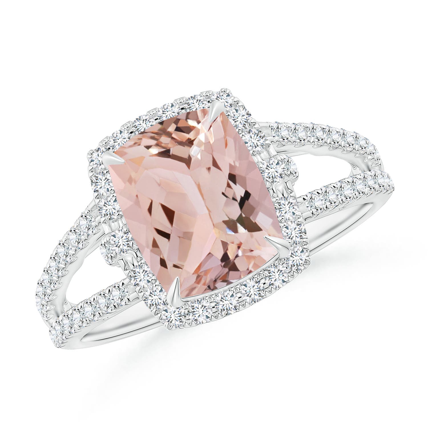 AAA - Morganite / 2.26 CT / 14 KT White Gold