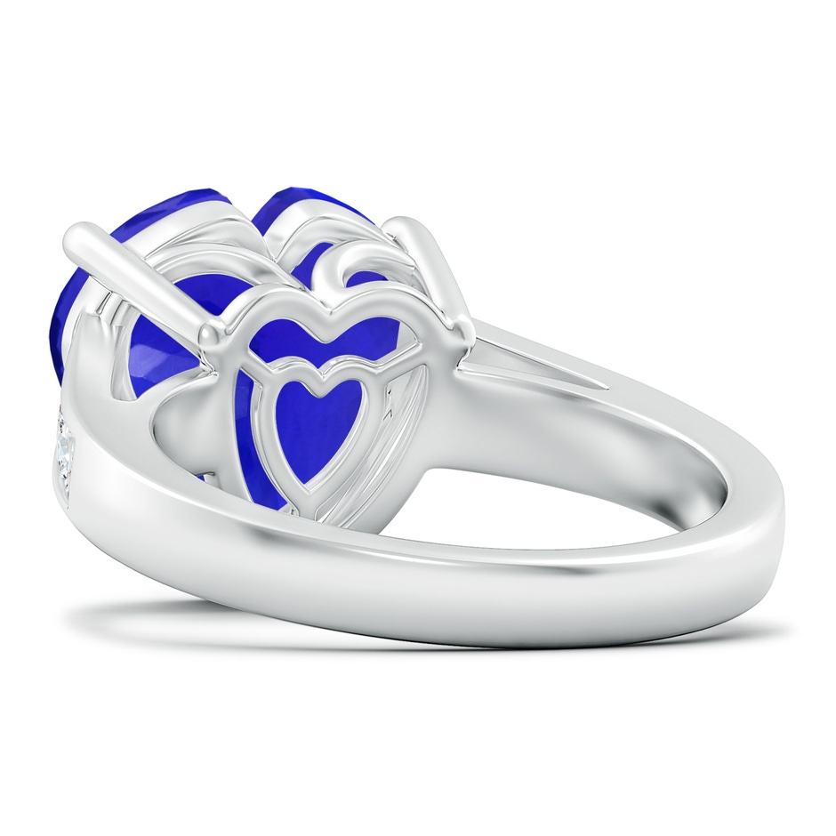 11.90x12.29x7.67mm AAAA Heart-Shaped GIA Certified Tanzanite Solitaire Ring in White Gold side 599