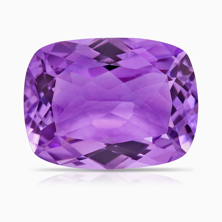 16.03x12.09x7.19mm A GIA Certified Rectangular Cushion Amethyst Split Shank Ring. in Rose Gold Side 799