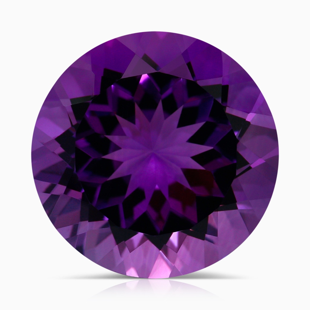 15.00x14.93x9.36mm AAAA GIA Certified Round Amethyst Twisted Split Shank Halo Ring in White Gold Side 799