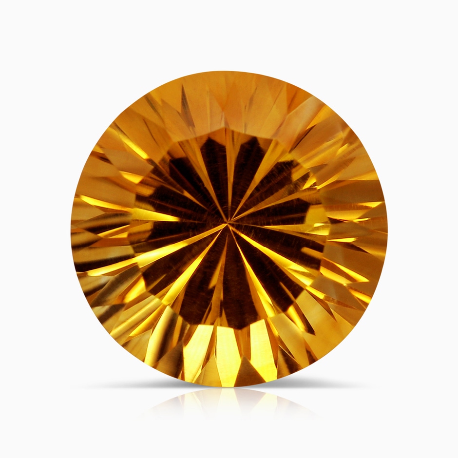 12.20x12.14x8.14mm AAAA GIA Certified Citrine Solitaire Ring with Diamond Accents in White Gold side 699