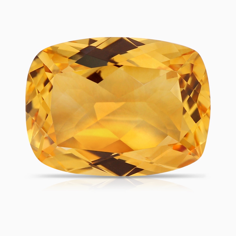 15.86x11.95x7.11mm A GIA Certified Cushion Citrine Twisted Shank Ring. in 18K White Gold side 799