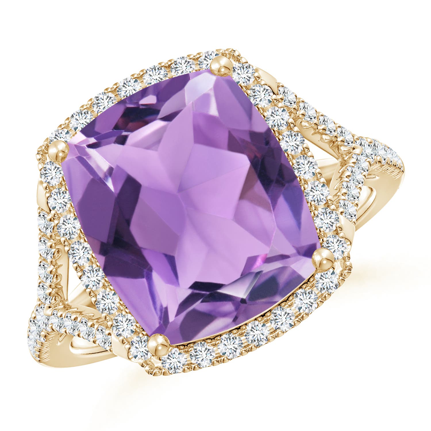 A - Amethyst / 5.07 CT / 14 KT Yellow Gold