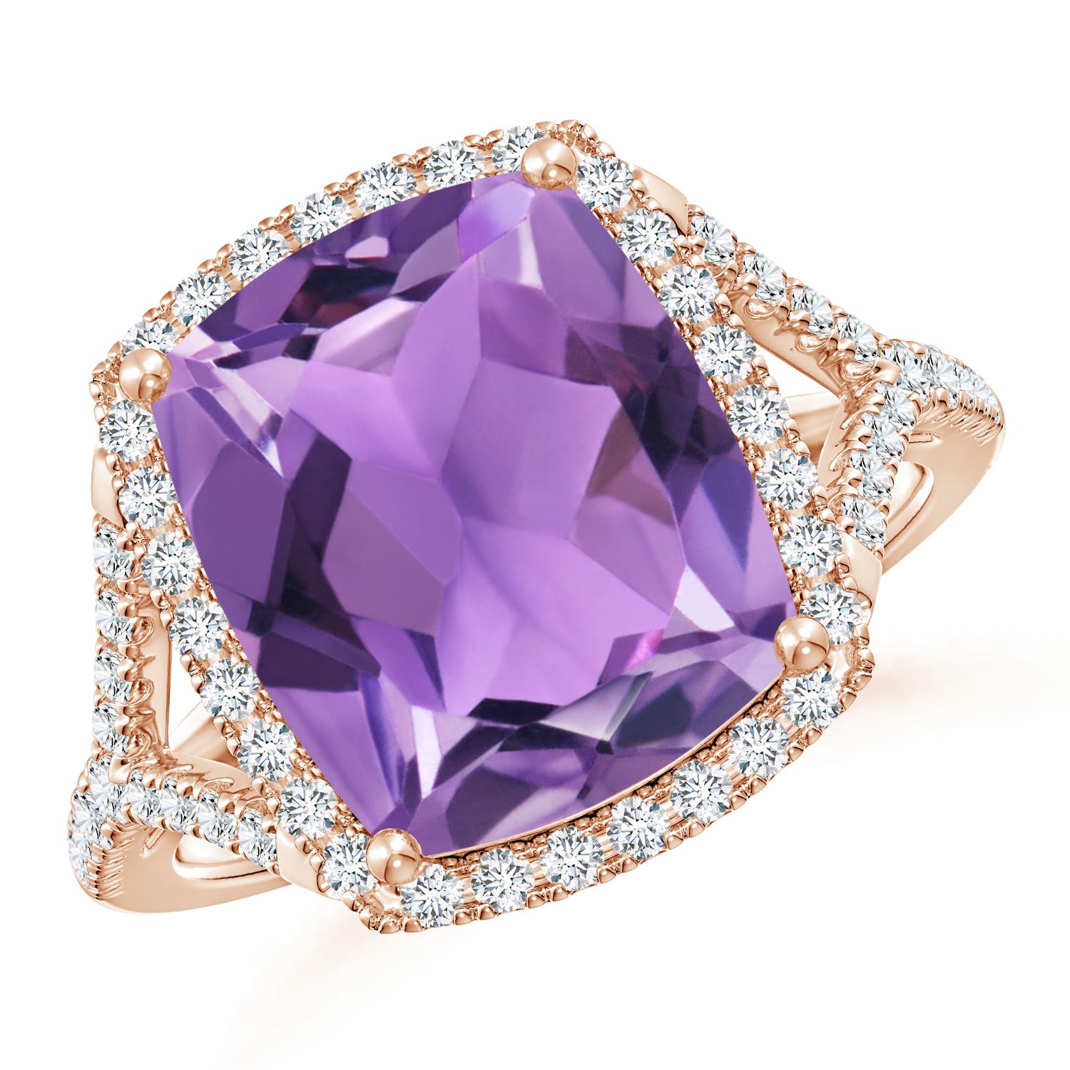 AA - Amethyst / 5.07 CT / 14 KT Rose Gold